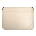 Guess Sleeve GUCS14PSATLE 14" beige/beige Saffiano Triangle Logo Guess Sleeve GUCS14PSATLE 14" beige/beige Saffiano Triangle Logo