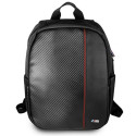 BMW backpack BMBPCO15CAPRBK 16" black/black Carbon Red Stripe