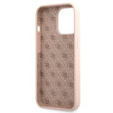 Guess GUHMP13XLSLMGLP iPhone 13 Pro Max 6.7" light pink/light pink hardcase Silicone Script Gold Log