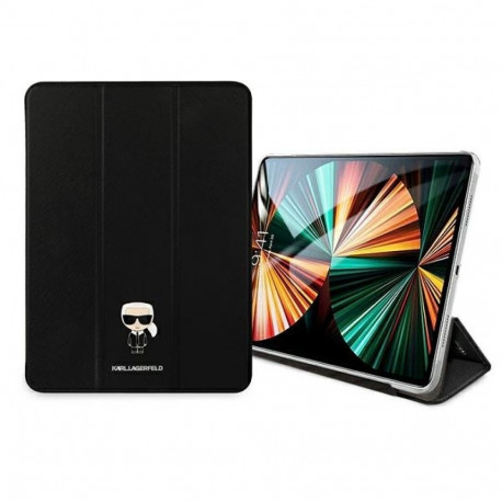.Karl Lagerfeld KLFC11OKMK iPad 11" Pro 2021 raamatuümbris must Saffiano Karl Iconic