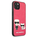 Karl Lagerfeld KLHCP13SPCUSKCP iPhone 13 mini 5.4" fuchsia/fuchsia hardcase Ikonik Karl & Choupette