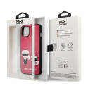 Karl Lagerfeld KLHCP13SPCUSKCP iPhone 13 mini 5.4" fuchsia/fuchsia hardcase Ikonik Karl & Choupette