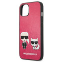 Karl Lagerfeld KLHCP13SPCUSKCP iPhone 13 mini 5.4" fuchsia/fuchsia hardcase Ikonik Karl & Choupette
