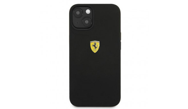 Ferrari FESSIHCP13SBK iPhone 13 mini 5.4" must silikoonist kõvakorpus