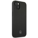 Mercedes MEHCP13MDELBK iPhone 13 / 14 / 15 6.1" black/black hardcase Leather Perforated