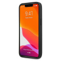 AMG AMHCP13LGSEBK iPhone 13 Pro / 13 6.1" black/black hardcase Leather Debossed Lines