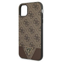 Guess GUHCN61PU4GHBR iPhone 11 6.1" / Xr 6.1" brown/brown hardcase 4G Triangle Collection