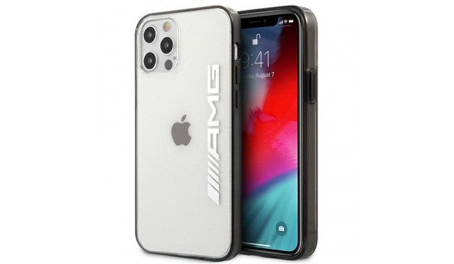 AMG AMHCP12LAESLBK iPhone 12 Pro Max läbipaistev kõvakorpus metallikvärvitud