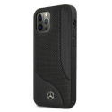 Mercedes MEHCP12LCDOBK iPhone 12 Pro Max 6.7" black/black hardcase Leather Perforated Area