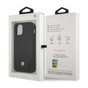 BMW BMHCP12MRSWPK iPhone 12/12 Pro 6.1" black hardcase Leather Perforate