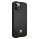 BMW BMHCP12MRSWPK iPhone 12/12 Pro 6.1" black hardcase Leather Perforate