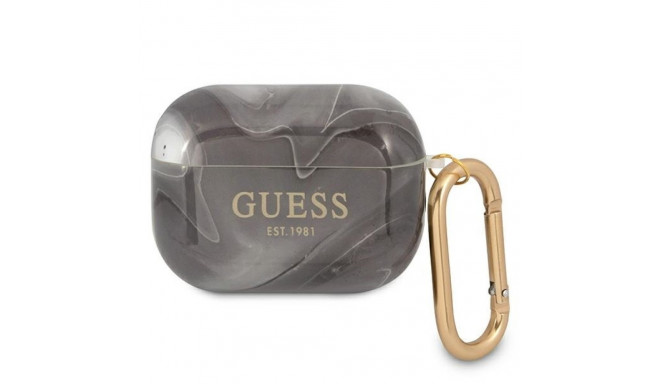 Guess GUAPUNMK AirPods Pro cover black/black Marble Collection