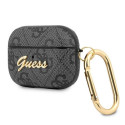 Guess GUAP4GSMK AirPods Pro cover grey/gray 4G Script Metal Collection