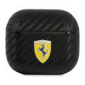 Ferrari FESA3CABK AirPods 3 cover black/black On Track PU Carbon