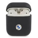 BMW BMA2SSLNA AirPods 1/2 cover navy blue/navy Geniune Leather Silver Logo