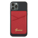 Guess Wallet Card Slot GUWMSSASLRE MagSafe Saffiano red/ed