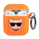 Karl Lagerfeld KLA2UCHFO AirPods 1/2 cover orange/orange Choupette