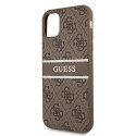 Guess GUHCN614GDBR iPhone 11 / Xr 6.1" brown/brown hardcase 4G Stripe