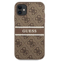 Guess GUHCN614GDBR iPhone 11 / Xr 6.1" brown/brown hardcase 4G Stripe