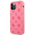 Guess GUHCP12LLSPEFU iPhone 12 Pro Max 6.7" fuchsia/fuchsia hard case Peony Collection