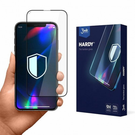 3MK Hardy iPhone 13 Pro Max Chemically Hardened Glass Black