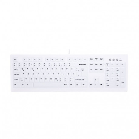 Contour Design Active Key Contour ClassicClean Medical Keyboard Removable Cover Full-Size Wired Whit