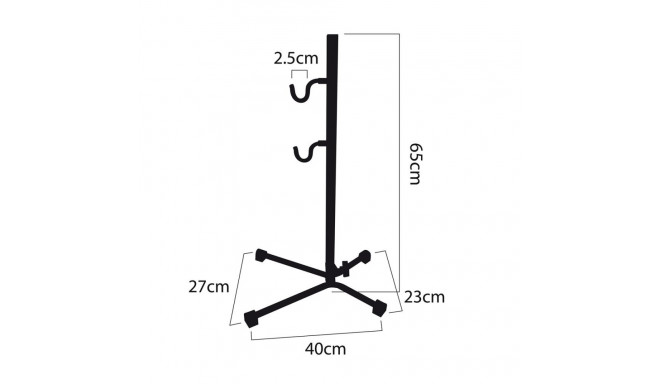 Maclean Bicycle Service Floor Mount Steel Adjustable Height 20kg MTB Bikes Wheels up to 27.5"