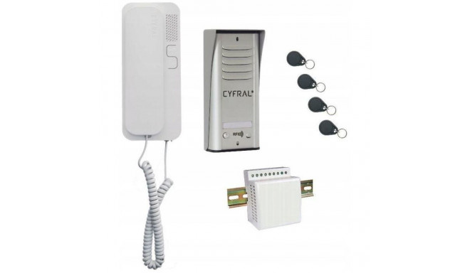 INTERCOM CYFRAL COSMO 1-TENANT SILVER