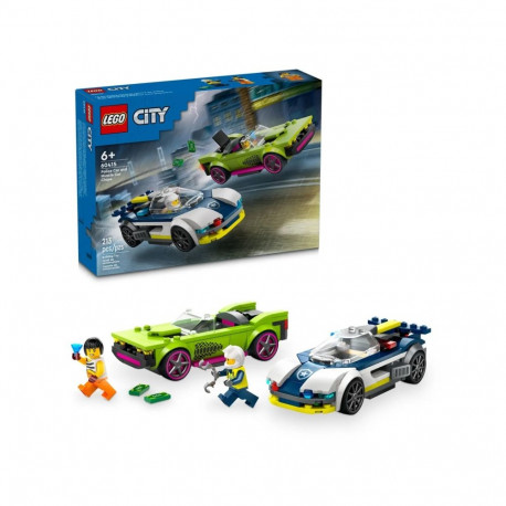 LEGO CITY 60415 politseiauto ja muskelauto tagaajamine