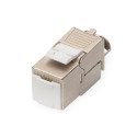 DIGITUS Keystone module RJ45 CAT 6A, STP, 500 MHz, slim-line, toolless