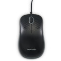 Hiir Verbatim Silent Optical Mouse, vaikne, must, 1.5m USB-kaabel, 1000dpi