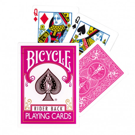Bicycle Fuchsia Rider Back Cards