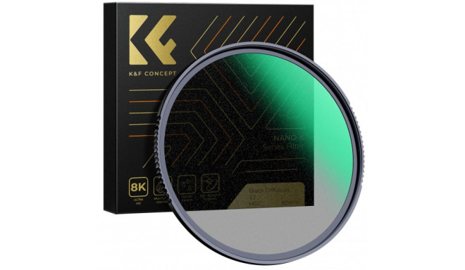 Lens Filter - K&f Concept Nano-x Mrc 1/2-82 Mm Diffusion Filter Black