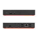 Lenovo ThinkPad 40AF0135EU Hybrid USB-C/USB-A Docking Station, Wired, Black