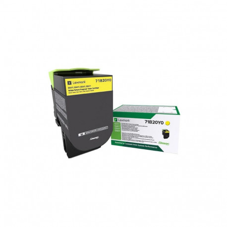 Lexmark 71B20Y0 kollane originaal toonerkassett, 1 tk