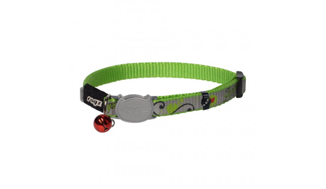 Cat collar Rogz Reflectocat Lime Fish 11m/20-31cm