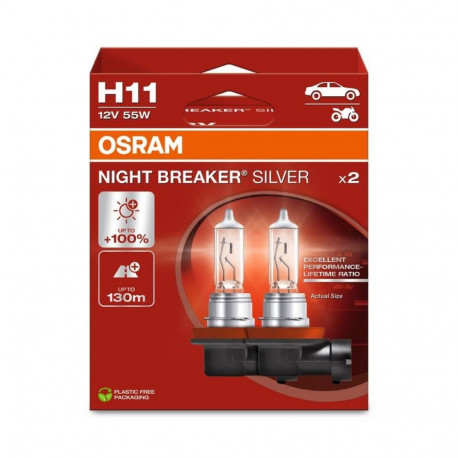 H11 12V 55W PGJ19-2 NBS+100% 2xDUO
