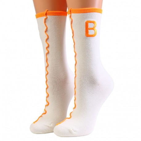 SOKISAHTEL LOORA valged B-tähe sokid 444