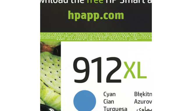 "HP 912XL High Yield Cyan Ink"