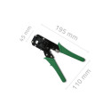 Modular crimping tool for cutting and crimpin