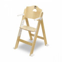 High chair for feeding Floris White Natural