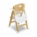 High chair for feeding Floris White Natural