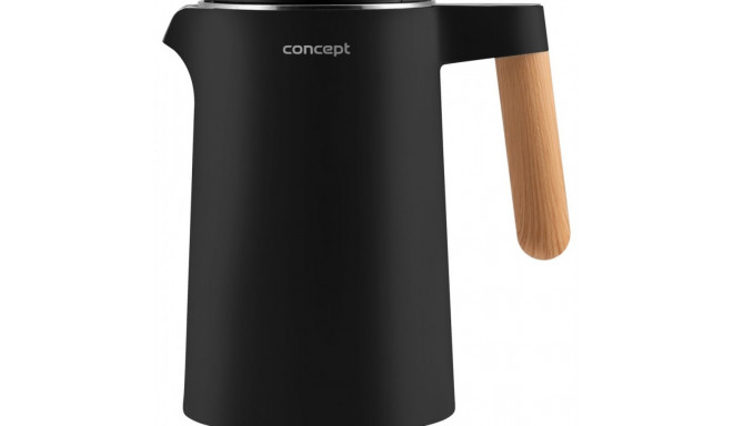 Kettle 1,5L double wall black RK3301