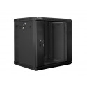 Cabinet installation hanging two sections 19 &#39;&#39; 12U 600x600mm black