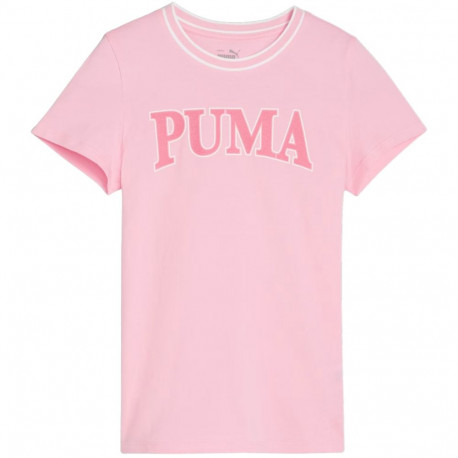 Koszulka dla dzieci Puma Squad Tee różowa 679387 30 128cm