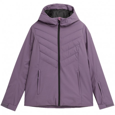 Kurtka narciarska damska 4F F122 ciemny fiolet 4FAW23TJACF122 50S XL