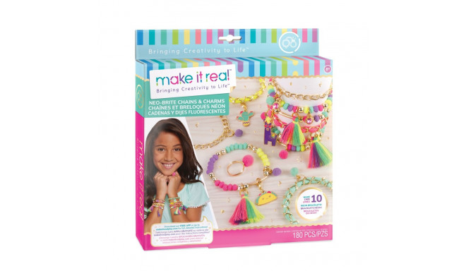 MAKE IT REAL DIY chains and charms set "Neo-brite"