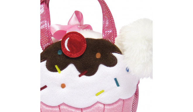 AURORA Fancy Pals Plush Dog in a cupcake bag, 20 cm