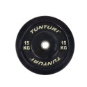 Raskusketas Tunturi Training Bumper Plate 15 kg Black