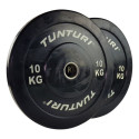 Raskusketas Tunturi Training Bumper Plate 10 kg Black